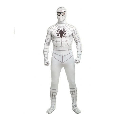 White Adult Spiderman Halloween Costume